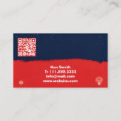 🎅🏼Kerstverlichting QR Vcard Visitekaartje (Achterkant)