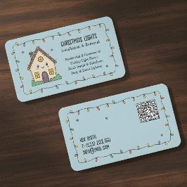 ☃️Kerstverlichting QR Vcard Visitekaartje