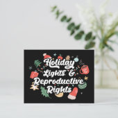 Kerstverlichting & Reproductieve Rechten III Feestdagenkaart (Staand voorkant)
