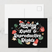 Kerstverlichting & Reproductieve Rechten III Feestdagenkaart (Voorkant / Achterkant)
