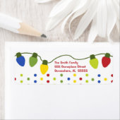 Kerstverlichting Retouradreslabels Etiket (Insitu)