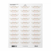 Kerstverlichting Retouradreslabels Etiket (Full Sheet)