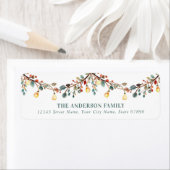 Kerstverlichting Retouradreslabels Etiket (Insitu)