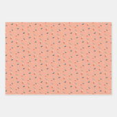 kerstverlichting, retrozacht inpakpapier vel (Voorkant 2)