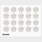 kerstverlichting ronde sticker (Vel)