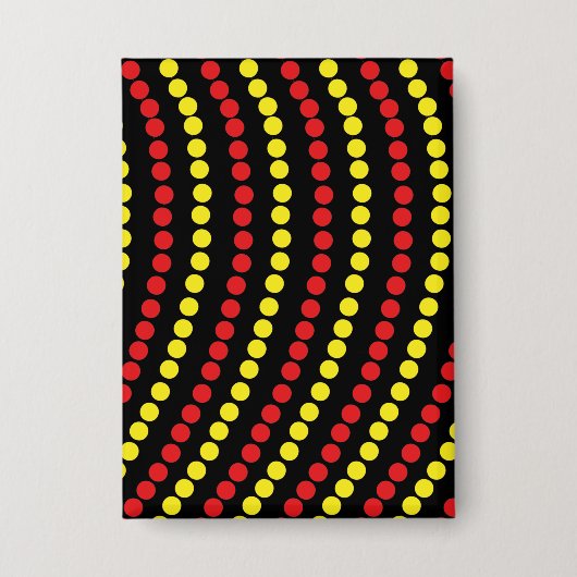 Kerstverlichting Rood en Gele Kleuren Button (Voorkant)