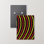 Kerstverlichting Rood en Gele Kleuren Button (Voorkant / Achterkant)