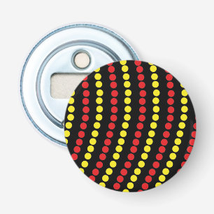 Kerstverlichting Rood en Gele Kleuren Button Flesopener