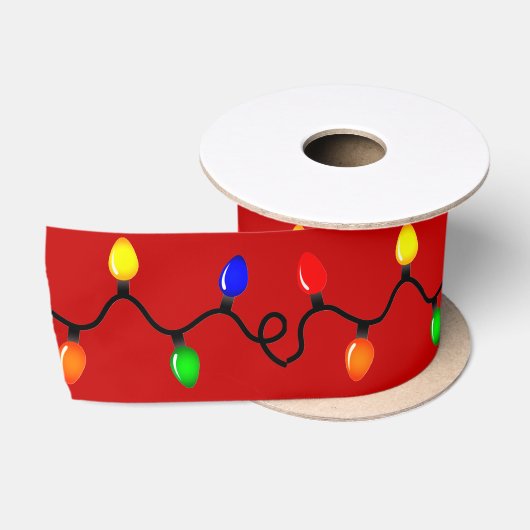 Kerstverlichting rood lint (Spoel)