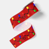 Kerstverlichting rood lint (Achterkant)