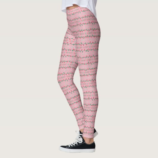 Kerstverlichting roze leggings (Links)