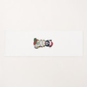 Kerstverlichting Santa Hat Amerikaanse Akita Dog K Yogamat (Voorkant (horizontaal))