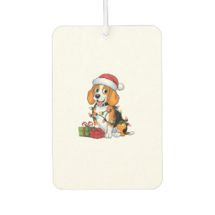 Kerstverlichting Santa Hat Beagle Dog Kerstmis Luchtverfrisser