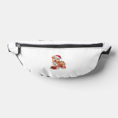 Kerstverlichting Santa Hat Bichon Dog Kerstmis Heuptasje (Liggend)
