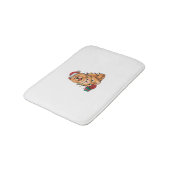 Kerstverlichting Santa Hat Chow Chow Dog Kerstmis Badmat (Gekanteld)