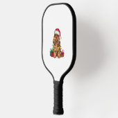 Kerstverlichting Santa Hat Cocker Spaniel Hond Ker Pickleball Paddle (Links)