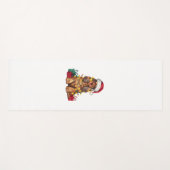 Kerstverlichting Santa Hat Cocker Spaniel Hond Ker Yogamat (Voorkant (horizontaal))