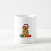 Kerstverlichting Santa Hat Flat Coated Retriever D Koffiemok (Center)