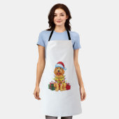 Kerstverlichting Santa Hat Goldendoodle Dog Christ Schort (Gedragen)