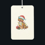 Kerstverlichting Santa Hat Lowchen Dog Christmas Luchtverfrisser<br><div class="desc">Kerstverlichting Santa Hat Lowchen Dog Christmas</div>