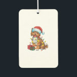 Kerstverlichting Santa Hat Lowchen Dog Christmas Luchtverfrisser<br><div class="desc">Kerstverlichting Santa Hat Lowchen Dog Christmas</div>