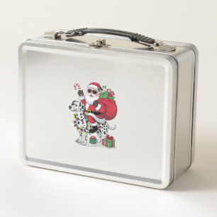 Kerstverlichting Santa Riding Dalmatische Hond Ker