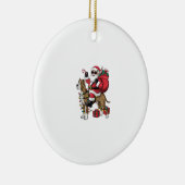 Kerstverlichting Santa Riding Great Dane Dog Kerst Keramisch Ornament (Rechts)