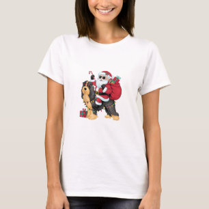 Kerstverlichting Santa Riding Havanezer Dog Christ T-shirt