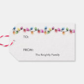 Kerstverlichting Seizoenen Groeten aan van Cadeaulabel (Achterkant Horizontaal)