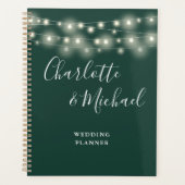 Kerstverlichting Signature Script Smaragd Bruiloft Planner (Voorkant)