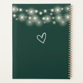 Kerstverlichting Signature Script Smaragd Bruiloft Planner (Achterkant)