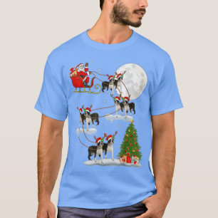 Kerstverlichting - Sinterklaas van Boston terrier  T-shirt