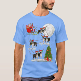 Kerstverlichting - Sinterklaas van Boston terrier  T-shirt