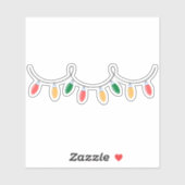 kerstverlichting sticker (Vel)