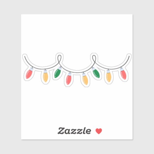 kerstverlichting sticker (Vel)