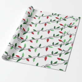 Kerstverlichting String Gift Wrapping Paper Cadeaupapier
