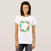 kerstverlichting t-shirt (Voorkant volledig)