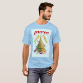 kerstverlichting t-shirt (Voorkant volledig)