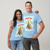 kerstverlichting t-shirt (Unisex)