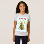 kerstverlichting t-shirt (Voorkant volledig)