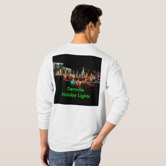 kerstverlichting t-shirt (Achterkant volledig)