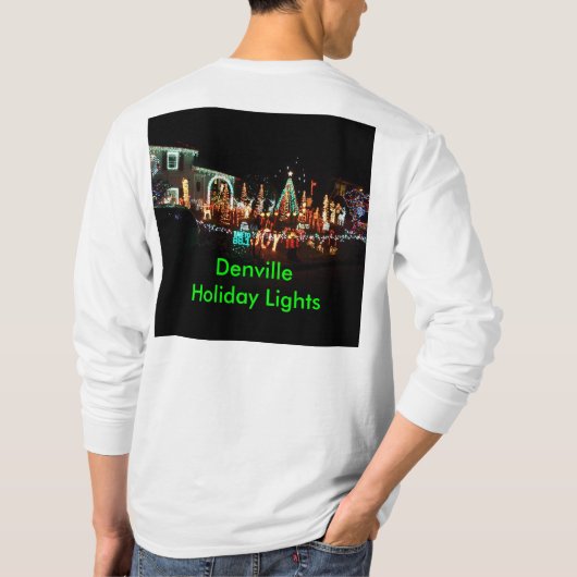 kerstverlichting t-shirt (Achterkant)