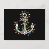 Kerstverlichting tijdens zeilcruise briefkaart (Voorkant)