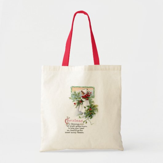 kerstverlichting tote bag (Voorkant)