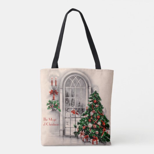 Kerstverlichting Tote Bag (Achterkant)
