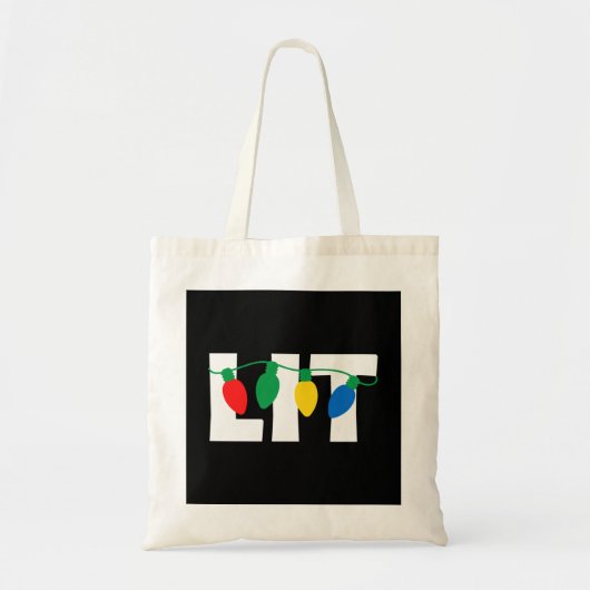 Kerstverlichting Tote Bag (Voorkant)