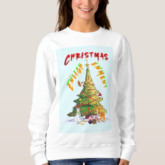 kerstverlichting trui (Voorkant)