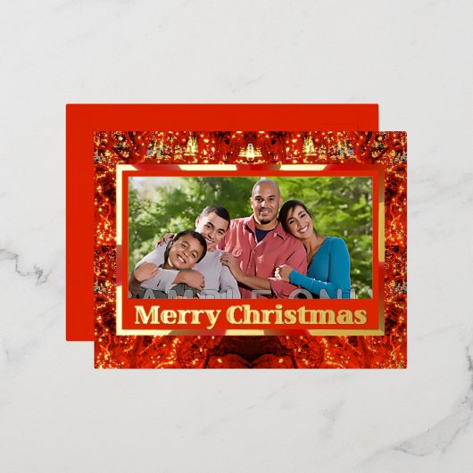 Kerstverlichting Vakantie Folie Feestdagen Briefkaart (Voorkant / Achterkant)