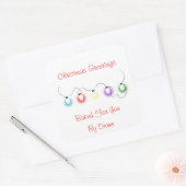 Kerstverlichting vakantie labels (Envelop)