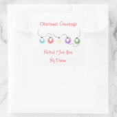 Kerstverlichting vakantie labels (Tas)